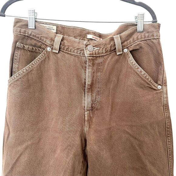 LEVIS Dad Utility Relaxed Straight Leg Jean Brown Sz 31 - Picture 4 of 4